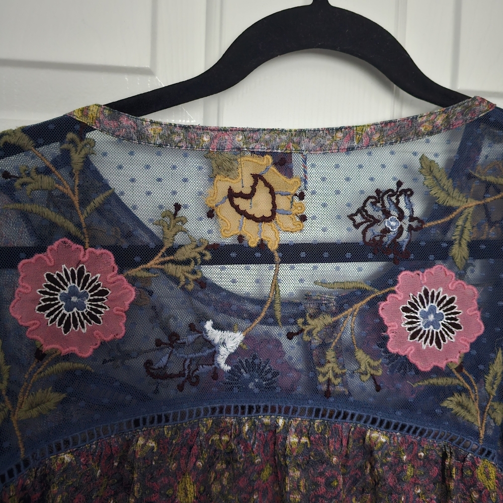 Anthropologie Multicolor Boho Blouse - Picture 7 of 9